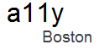 Boston A11y logo