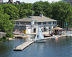 The Community Boating Inc. boat house.