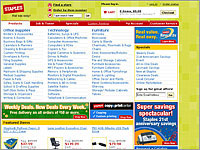 Staples home page built for Staples.